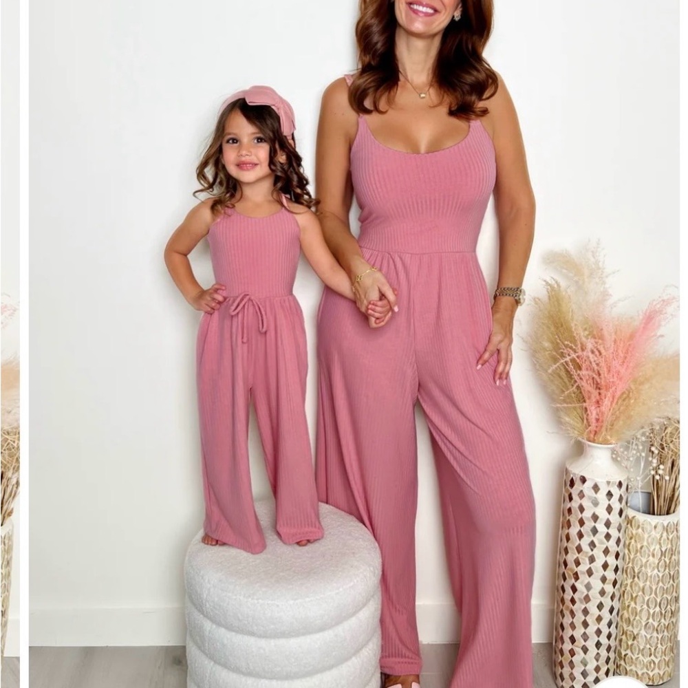 Pink toddler jumpsuit